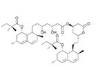 Simvastatin EP Impurity D ;Simvastatin USP RC D ; Simvastatin Dimer ; (3R,5R)-((2R,4R)-2-(2-((1S,2S,6R,8S)-8-(2,2-Dimethylbutanoyloxy)-2,6-dimethyl-1,2,6,7,8,8a-hexahydronaphthalen-1-yl)ethyl)-6-oxo-tetrahydro-2H-pyran-4-yl) 7-((2S,6R,8S)-8-(2,2-dimethylbutanoyloxy)-2,6-dimethyl-1,2,6,7,8,8a-hexahydronaphthalen-1-yl)-3,5-dihydroxyheptanoate