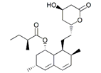 Simvastatin EP Impurity E ;Simvastatin USP RC E ; Lovastatin ; Desmethyl Simvastatin ; (1S,3R,7S,8S,8aR)-8-[2-[(2R,4R)-4-hydroxy-6-oxotetrahydro-2H-pyran-2-yl]ethyl]-3,7-dimethyl-1,2,3,7,8,8a-hexahydronaphthalen-1-yl-(2S)-2-methylbutanoate