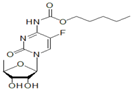 Capecitabine ; Pentyl 1-(5-deoxy-β-D-ribofuranosyl)-5-fluoro-1,2-dihydro-2-oxo-4-pyrimidinecarbamate |  154361-50-9