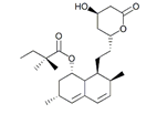 Simvastatin ;Simvastatin Lactone ; (1S,3R,7S,8S,8aR)-8-{2-[(2R,4R)-4-hydroxy-6-oxooxan-2-yl]ethyl}-3,7-dimethyl-1,2,3,7,8,8a-hexahydronaphthalen-1-yl 2,2-dimethylbutanoate  |  79902-63-9
