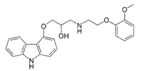 Carvedilol ; 1-(9H-Carbozol-4-yloxy)-3-[[2-(2-methoxy phenoxy)ethyl] amino]-2-propanol | 72956-09-3