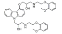 Carvedilol EP Impurity A ; Carvedilol USP RC A ; 1-(4-(2-Hydroxy-3-(2-(2-methoxyphenoxy)ethylamino)propoxy)-9H-carbazol-9-yl)-3-(2-(2-methoxyphenoxy)ethylamino)propan-2-ol  | 1076199-79-5