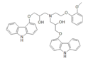 Carvedilol EP Impurity B ; Carvedilol USP RC B ; 3,3'-(2-(2-Methoxyphenoxy)ethylazanediyl)bis(1-(9H-carbazol-4-yloxy)propan-2-ol) | 918903-20-5
