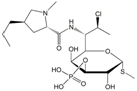 Clindamycin Phosphate EP Impurity C ; Clindamycin 3-Phosphate ; Methyl 7-chloro-6,7,8-trideoxy-6-[[[(2S,4R)-1-methyl-4-propylpyrrolidin-2-yl]carbonyl]amino]-1-thio-L-threo-α-D-galacto-octopyranoside 3-(dihydrogen phosphate)