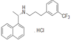Cinacalcet (S)-Isomer ;Cinacalcet HCl (S)-Isomer ; ent-Cinacalcet Hydrochloride ; (S)-Cinacalcet Hydrochloride ; (S)-N-(1-(Naphthalen-1-yl)ethyl)-3-(3-(trifluoromethyl) phenyl)propan-1-amine hydrochloride | 694495-47-1 