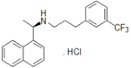 Cinacalcet HCl ;Cinacalcet Hydrochloride ; (R)-N-(1-(Naphthalen-1-yl)ethyl)-3-(3-(trifluoromethyl) phenyl)propan-1-amine hydrochloride | 226256-56-0