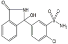 Chlorthalidone ; 2-Chloro-5-(1-hydroxy-3-oxo-1-isoindolinyl)benzenesulfonamide |  77-36-1