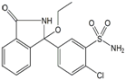 Chlorthalidone Impurity D ;Chlorthalidone Ethyl Ether ; O-Ethyl Chlorthalidone ; 2-Chloro-5[(1RS)-1-ethoxy-3-oxo-2,3-dihydro-1H-isoindol-1-yl]benzene sulfonamide  | 1369995-36-7 