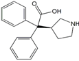 Darifenacin Pyrrolidin Carboxylic Acid Impurity ; (S)-2,2-Diphenyl-2-(pyrrolidin-3-yl)acetic acid