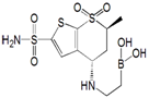Dorzolamide EP Impurity C ; [2-[[(4S,6S)-6-Methyl-7,7-dioxo-2sulfamoyl-4,5,6,7-tetrahydro-7λ6 -thieno[2,3-b]thiopyran-4yl]amino]ethyl]boronic acid