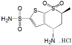Dorzolamide EP Impurity D ;N-Desethyl Dorzolamide HCl ; (4S,6S)-4-Amino-6-methyl-5,6-dihydro-4H-thieno[2,3-b]thiopyran-2-sulfonamide 7,7-dioxide HCl | 164455-27-0