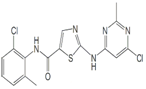 Dasatinib Dichloro Impurity ;  N-(2-Chloro-6-methylphenyl)-2-[(6-chloro-2-methyl-4-pyrimidinyl)amino]-5-thiazolecarboxamide | 302964-08-5