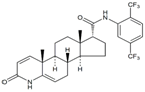 Dutasteride EP Impurity D ;5,6-Dehydro-17α-Dutasteride ; N-[2,5-Bis(trifluoromethyl)phenyl]-3-oxo-4-azaandrost-1,5-diene-17α-carboxamide