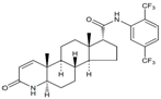 Dutasteride EP Impurity E ; Dutasteride 17-epimer ;  N-[2,5-Bis(trifluoromethyl)phenyl]-3-oxo-4-aza-5α-androst-1-ene-17α-carboxamide | 1796930-46-5