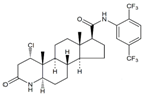Dutasteride EP Impurity F ;Chloro Dutasteride ;  N-[2,5-Bis(trifluoromethyl)phenyl]-1α-chloro-3-oxo-4-aza-5α-androstane-17β-carboxamide  | 1365545-42-1