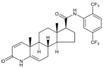 Dutasteride EP Impurity G ;5,6-Dehydro-17β-Dutasteride ; N-[2,5-Bis(trifluoromethyl)phenyl]-3-oxo-4-azaandrost-1,5-diene-17β-carboxamide  | 1430804-85-5