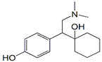 Desvenlafaxine (Base) ;D,L-O-Desmethyl Venlafaxine ; O-Desmethylvenlafaxine ;3 4-[2-(Dimethylamino)-1-(1-hydroxycyclohexyl) ethyl]phenol |  93413-62-8