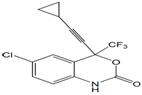 Efavirenz Racemate ;rac-Efavirenz ; (RS)-6-Chloro-4-(cyclopropylethynyl)-1,4-dihydro-4-(trifluoromethyl)-2H-3,1-benzoxazin-2-one |  177530-93-7 