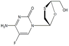 Emtricitabine 2-Epimer ; 4-Amino-5-fluoro-1-[(2S,5S)-2- (hydroxymethyl)-1,3-oxathiolan-5-yl]-2-(1H)-pyrimidone | 145416-34-8