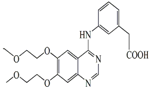 Erlotinib Carboxylic Acid ;Erlotinib Metabolite M6 ; Erlotinib Acid ; N-(3-Carboxymethylphenyl)[6,7-bis(2-methoxyethoxy)quinazolin-4-yl]amine