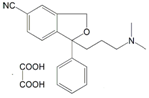 Escitalopram EP Impurity L ;Citalopram Desfluoro Impurity ; (1RS)-1-[3-(Dimethylamino)propyl]-1-phenyl-1,3-dihydroisobenzofuran-5-carbonitrile oxalate | 1346617-30-8
