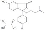 Escitalopram EP Impurity C ; Citalopram EP Impurity C ; 3-Oxo Citalopram Oxalate ;  3-[3-(Dimethylamino)-1-propyl](4-fluorophenyl)-6-cyano-1(3H)-isobenzofuranone oxalate | 372941-54-3 