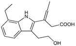 Etodolac EP Impurity L ;  (EZ)-3-[7-Ethyl-3-(2-hydroxyethyl)-1H-indol-2-yl]pent-3-enoic acid