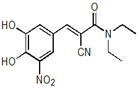 Entacapone ; (2E)-2-Cyano-3-(3,4-dihydroxy-5-nitrophenyl)-N,N-diethyl-2-propenamide | 130929-57-6