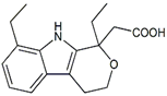 Etodolac ; 2-[(1RS)-1,8-Diethyl-1,3,4,9-tetrahydropyrano[3,4-b]indol-1-yl]acetic acid  | 41340-25-4