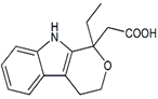 Etodolac EP Impurity A ;8-Desethyl Etodolac ; 2-[(1RS)-1-Ethyl-1,3,4,9-tetrahydropyrano[3,4-b]indol-1-yl]acetic acid | 41339-67-7