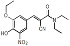 Entacapone EP Impurity D ;  (2E)-2-Cyano-3-(3-ethoxy-4-hydroxy-5-nitrophenyl)-N,N-diethyl-2-propenamide | 857629-79-9 