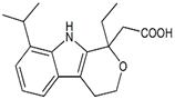 Etodolac EP Impurity D ;8-Isopropyl Etodolac ; 2-[(1RS)-1-Ethyl-8-(1-methylethyl)-1,3,4,9-tetrahydropyrano[3,4-b]indol-1-yl]acetic acid | 57917-63-2