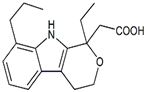 Etodolac EP Impurity E ;8-Propyl Etodolac ;  2-[(1RS)-1-Ethyl-8-propyl-1,3,4,9-tetrahydropyrano[3,4-b]indol-1-yl]acetic acid | 57817-27-3