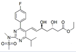 Rosuvastatin (3S,5S)-Isomer Ethyl Ester;  (3S,5S,6E)-7-[4-(4-Fluorophenyl)-6-(1-methylethyl)-2-[methyl(methyl sulfonyl)amino]-5-pyrimidinyl]-3,5-dihydroxy-6-heptenoic acid ethyl ester