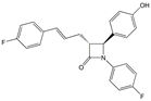 Ezetimibe Anhydro (E)-Isomer ;Ezetimibe (E)-Alkene ; (3R,4S)-1-(4-Fluorophenyl)-3-((E)-3-(4-fluorophenyl)allyl)-4-(4-hydroxyphenyl)azetidin-2-one | 204589-68-4