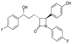 Ezetimibe (RRS)-Isomer ; Ezetimibe (3'R)-Isomer ; (3'R, 3R, 4S)-Ezetimibe ; (3R, 4S, 3'R)-Ezetimibe ; (3R,4S)-1-(4-Fluorophenyl)-3-[(3R)-3-(4-fluorophenyl)-3-hydroxypropyl]-4-(4-hydroxyphenyl)azetidin-2-one | 163380-16-3
