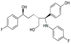 Ezetimibe Open-Ring Alcohol ;Ezetimibe Diol Impurity ;  (2R,5S)-5-(4-Fluorophenyl)-2-((S)-(4-fluorophenylamino)(4-hydroxyphenyl) methyl)-5-hydroxypentanol | 1374250-08-4