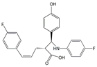 Ezetimibe Open-Ring Anhydro Acid (Z)-Isomer ; (R,Z)-5-(4-Fluorophenyl)-2-((S)-((4-fluorophenyl)amino)(4-hydroxyphenyl)methyl)pent-4-enoic acid