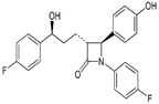 Ezetimibe ; (SRS)-Ezetimibe ; (3'S, 3R, 4S)-Ezetimibe ; (3R, 4S, 3'S)-Ezetimibe ; (3R,4S)-1-(4-Fluorophenyl)-3-[(3S)-3-(4-fluorophenyl)-3-hydroxypropyl]-4-(4-hydroxyphenyl)azetidin-2-one | 163222-33-1