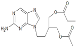 Famciclovir Propionyl Impurity (USP) ; 2-(Acetoxymethyl)-4-(2-amino-9H-purin-9-yl)butyl propionate