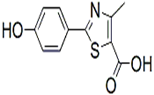 Febuxostat Descyano Hydroxy Impurity ;3-Descyano 4-Desisobutyl Febuxostat ;  2-(4-Hydroxyphenyl)-4-methylthiazole-5-carboxylic acid | 886501-78-6