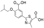 Febuxostat Dicarboxylic Acid Impurity ; 2-[3-Carboxy-4-(2-methylpropoxy)phenyl]-4-methyl-5-thiazolecarboxylic acid | 1239233-87-4
