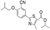 Febuxostat Isopropyl Ester ; Isopropyl 2-(3-cyano-4-isobutoxyphenyl)-4-methylthiazole-5-carboxylate | 1346238-10-5