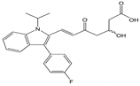 Fluvastatin EP Impurity D ;Fluvastatin BP Impurity D ; rac 5-Keto Fluvastatin ; (E)-(+/-)-7-[3-(4-Fluorophenyl)-1-(methylethyl)-1H-indol-2-yl]-3-hydroxy-5-oxo-6-heptenoic acid | 1160169-39-0