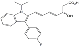 Fluvastatin EP Impurity F ; Fluvastatin BP Impurity F ; Fluvastatin 3-Hydroxy-4,6-Diene ; (4E,6E)-7-[3-(4-Fluorophenyl)-1-(1-methylethyl)-1H-indol-2-yl]-3-hydroxyhepta-4,6-dienoic acid | 1207963-21-0