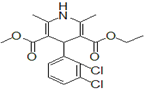 Felodipine ; Ethyl methyl (4RS)-4-(2,3-dichlorophenyl)-2,6-dimethyl-1,4-dihydropyridine-3,5-dicarboxylate | 72509-76-3