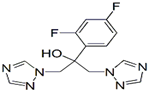 Fluconazole ; 2-(2,4-Difluorophenyl)-1,3-bis(1H-1,2,4-triazol-1-yl)propan-2-ol  |  86386-73-4