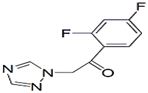 Fluconazole EP Impurity E ;Voriconazole EP Impurity A ; Voriconazole USP RC C ; Fluconazole Keto Impurity ; 1-(2,4-Difluorophenyl)-2-(1H-1,2,4-triazol-1-yl)ethanone  |  86404-63-9