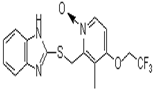 Lansoprazole Sulfide N-Oxide ; 2-[[[3-Methyl-4-(2,2,2-trifluoroethoxy)-2-pyridinyl]methyl]thio]-1H-benzimidazole N-Oxide