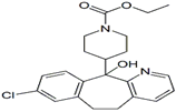 Loratadine EP Impurity A ;Loratadine USP Related Compound F ; 11-Hydroxy Dihydroloratadine ; 8-Chloro-6,11-dihydro-11-[N-ethoxycarbonyl-4-piperidinyl]-11-hydroxy-5H-benzo[5,6] cyclohepta[1,2-b]pyridine  | 133284-74-9